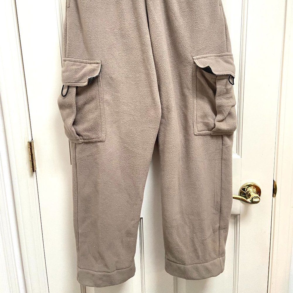 NEW Copping Zone Limited Edition Tan Fleece Pants with Pockets Size S